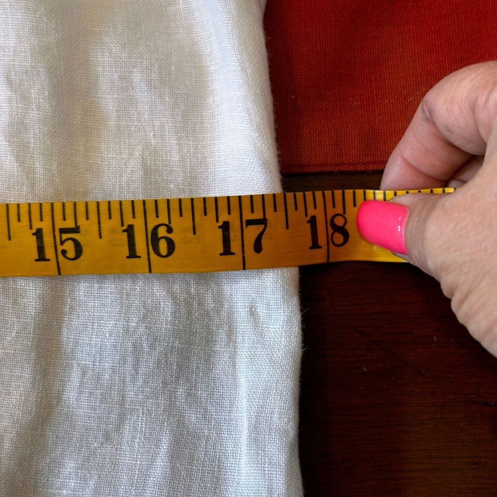 Sail to sable size Small white linen with‎ coral trim V-neck tunic/mini dress - Picture 11 of 12